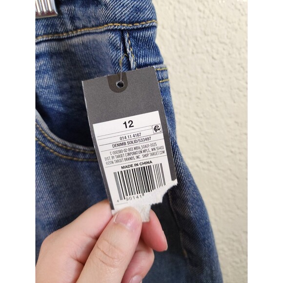 New Mossimo Womens 12 Blue Mid Rise Boyfriend Fit Super Stretch Jeans - Picture 7 of 7